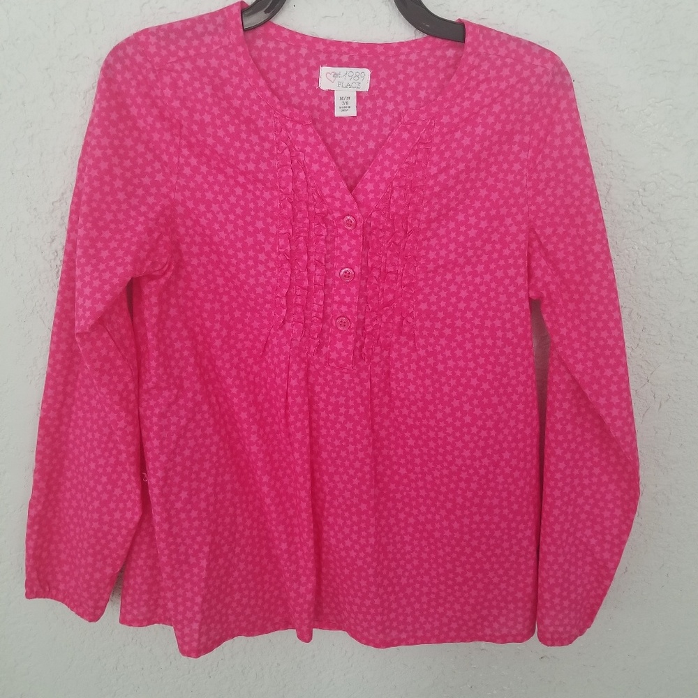 Place 1989 pink long sleeve dress shirt